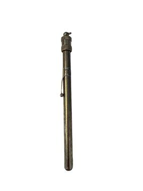Vintage Laboratory Glass Immersion Thermometer 20-200°F with Metal Protective Po